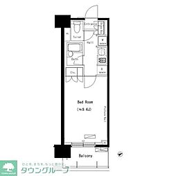 パークアクシス西船橋本郷町 ワンルームの間取図画像