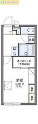 レオパレス日和 1Kの間取図画像