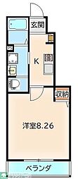 (仮称)桜木北2丁目共同住宅 1Kの間取図画像