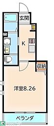 (仮称)桜木北2丁目共同住宅 1Kの間取図画像