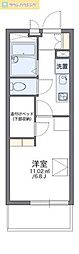 レオパレス蘇我加藤3 1Kの間取図画像