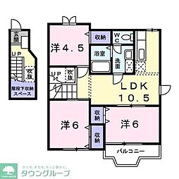 ユートピアアサヒA 3LDKの間取図画像