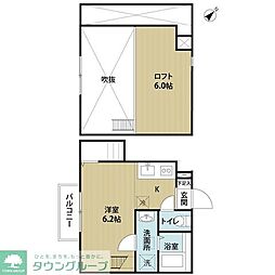 ユーマハイツ 1Kの間取図画像