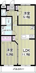ソルグランデ 2LDKの間取図画像