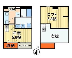 パトリアSMK 1Kの間取図画像