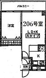 ダイワティアラ津田沼5 1LDKの間取図画像