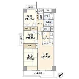 ソフィア稲毛2号館 3LDKの間取図画像