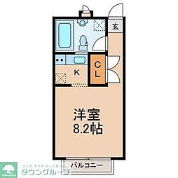 CasaYozo 1Kの間取図画像