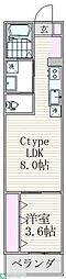 フォーサイト千葉寺 1LDKの間取図画像