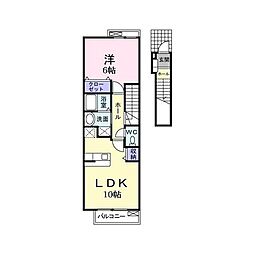 クラール 1LDKの間取図画像