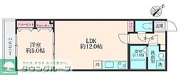 ミリアビタ稲毛東 1LDKの間取図画像