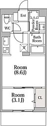 RAYS 1LDKの間取図画像