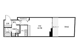 アセントY津田沼 1Kの間取図画像