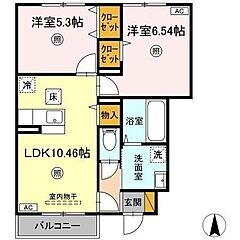 物件の間取り