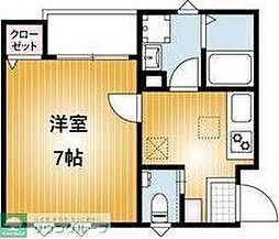 AQUE7 1Kの間取図画像
