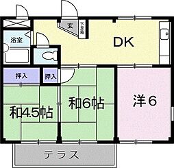 ハイツサンリット 3DKの間取図画像