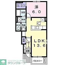 バレラス 1LDKの間取図画像