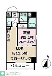 ミリアビタNo.33 1LDKの間取図画像