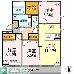 物件の間取り