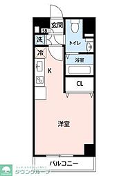 ヒューマンハイム幕張本郷 ワンルームの間取図画像