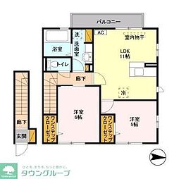 リッチモッチ 2LDKの間取図画像