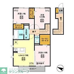 エムケーハイム 3LDKの間取図画像