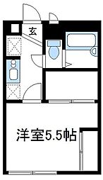 JR相模線 橋本駅 バス15分 城山総合事務所入口下車 徒歩4分の賃貸アパート 2階1Kの間取り