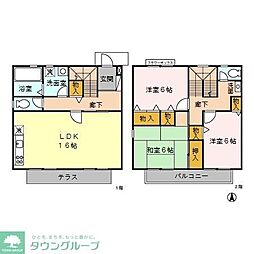 シャルム 1階3LDKの間取り