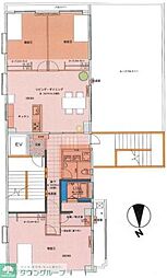 第二原嶋ビル 10階3LDKの間取り