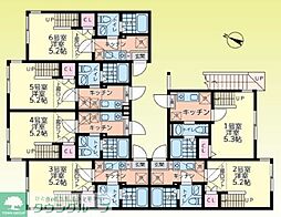 JR横浜線 淵野辺駅 徒歩14分の賃貸アパート 1階1Kの間取り