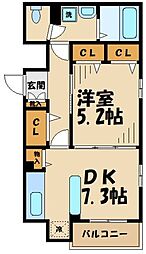 間取図画像 1DK