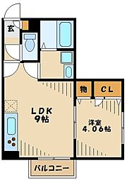 ストークコニシ 1LDKの間取図画像