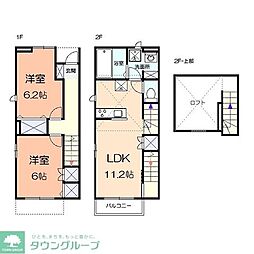 KINOIE TERRACE 2LDKの間取図画像