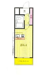 ライオンズマンション相模原第5 ワンルームの間取図画像