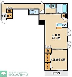 SKYMAISON2 1LDKの間取図画像