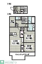(仮称)南町田1丁目メゾン 2LDKの間取図画像