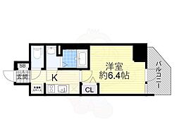 Osaka Metro長堀鶴見緑地線 大正駅 徒歩8分の賃貸マンション 12階1Kの間取り