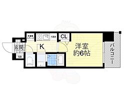 Osaka Metro堺筋線 恵美須町駅 徒歩7分の賃貸マンション 9階1Kの間取り