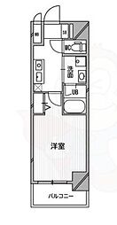 Osaka Metro御堂筋線 大国町駅 徒歩3分の賃貸マンション 3階1Kの間取り