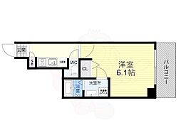 Osaka Metro堺筋線 恵美須町駅 徒歩3分の賃貸マンション 3階1Kの間取り