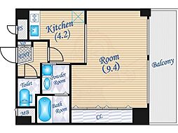 ウィルドゥー堺筋本町 1Kの間取図画像