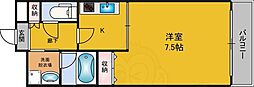 Urbanex西長堀 1Kの間取図画像