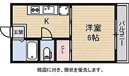 SOLEIL心斎橋 1Kの間取図画像