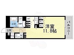 GalileoSinmachi ワンルームの間取図画像