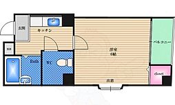 ポシビリティー高津 1Kの間取図画像