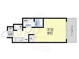 ESLEADNAMBATHEPREMIER 1Kの間取図画像
