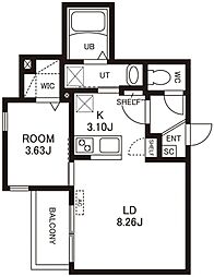 間取図画像 1LDK