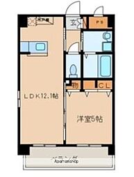 アイランド博多駅南 1LDKの間取図画像