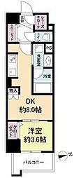 ウェルブライト博多ステーション 1DKの間取図画像