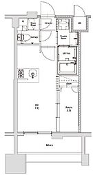 エンクレスト天神PORT 1DKの間取図画像